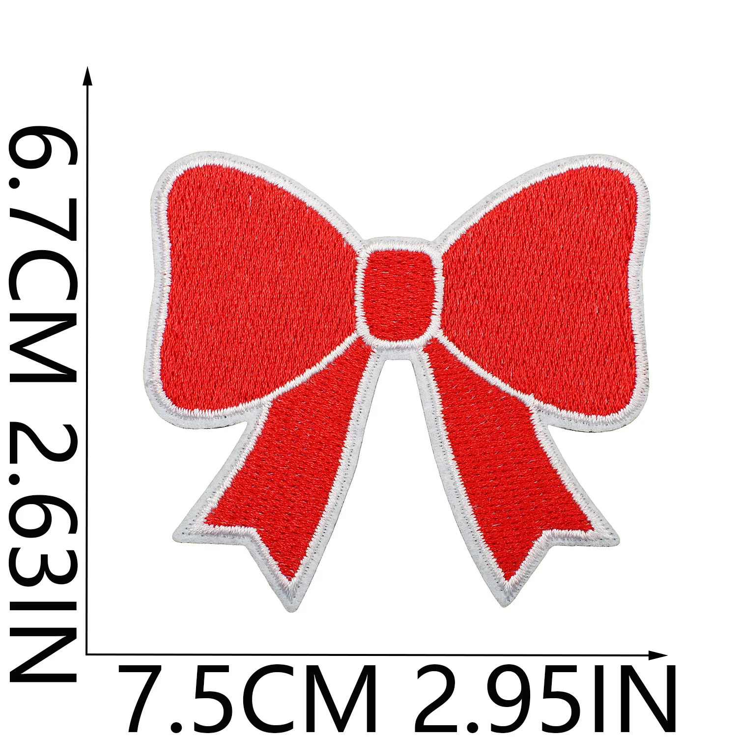 Embroidery Design Love - 1 個トリコロールラブスター刺繍パッチ雷弓デザイン赤青緑アイロン接着 DIY 衣類装飾用