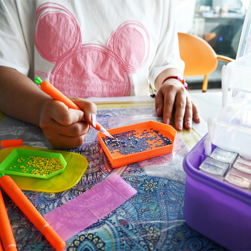 ダイヤモンドペイントツールボックス,人魚,アクリル,プラスチ - Embroidery Tools のレビューと価格