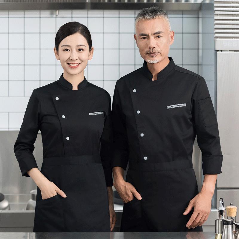 メンズケータリング長袖通気性シェフユニフォーム作業服刺繍名プ - Embroidery Kitchen のレビューと価格