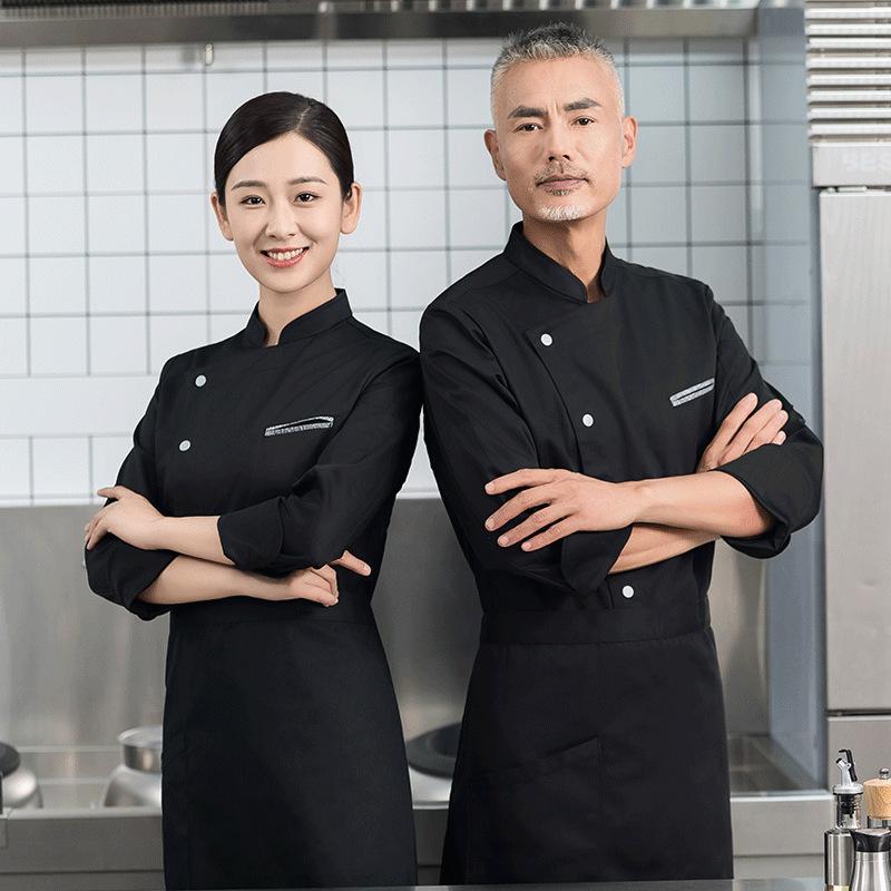 メンズケータリング長袖通気性シェフユニフォーム作業服刺繍名プ - Embroidery Kitchen のレビューと価格