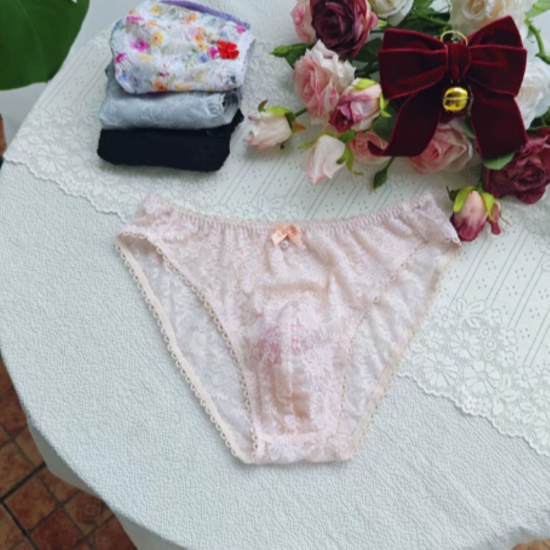 薄手のセクシーな男性用レースパンティーローウエスト刺繍ライブ - Embroidery Lace のレビューと価格