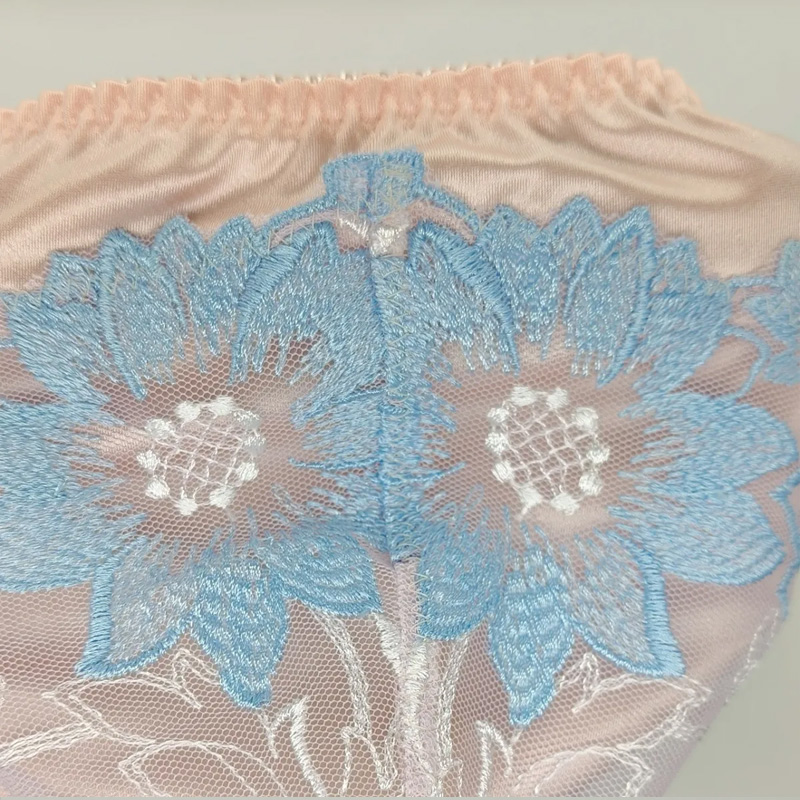 メンズレース刺繍ピンクブリーフライブショーダンス下着DJクラ - Embroidery Lace のレビューと価格