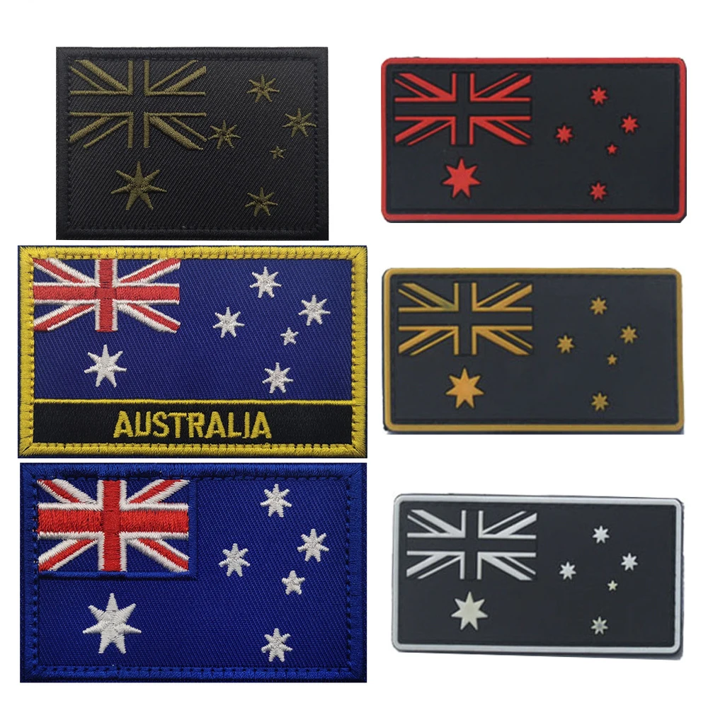 オーストリアの旗の反射パッチ,戦術的なアップリケ,刺繍バッジ - Embroidery In Australia のレビューと価格