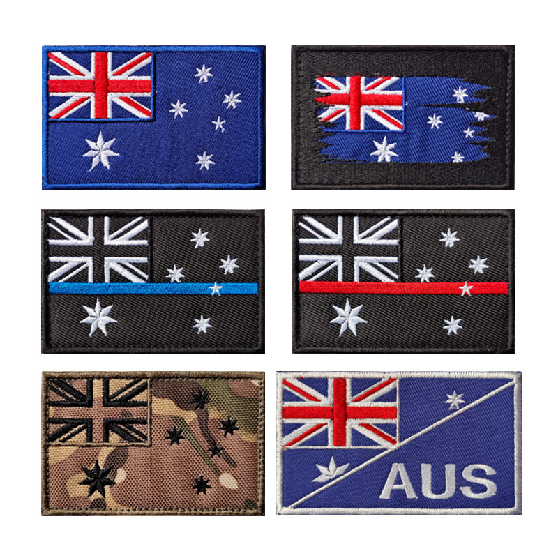 オーストリアの旗の反射パッチ,戦術的なアップリケ,刺繍バッジ - Embroidery In Australia のレビューと価格
