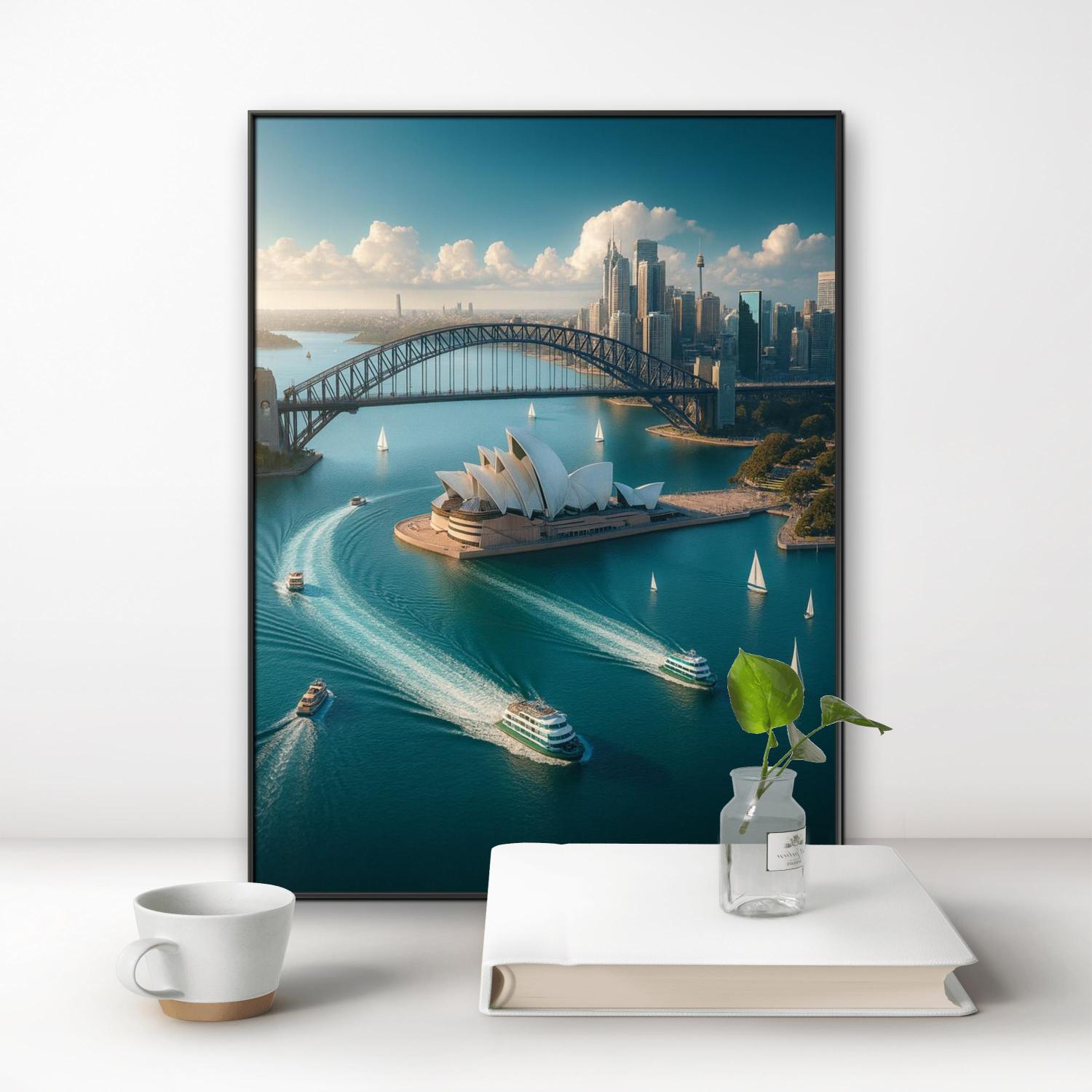 高精細リアルなシドニーオペラハウス5Dダイヤモンドペインティ - Embroidery In Australia のレビューと価格