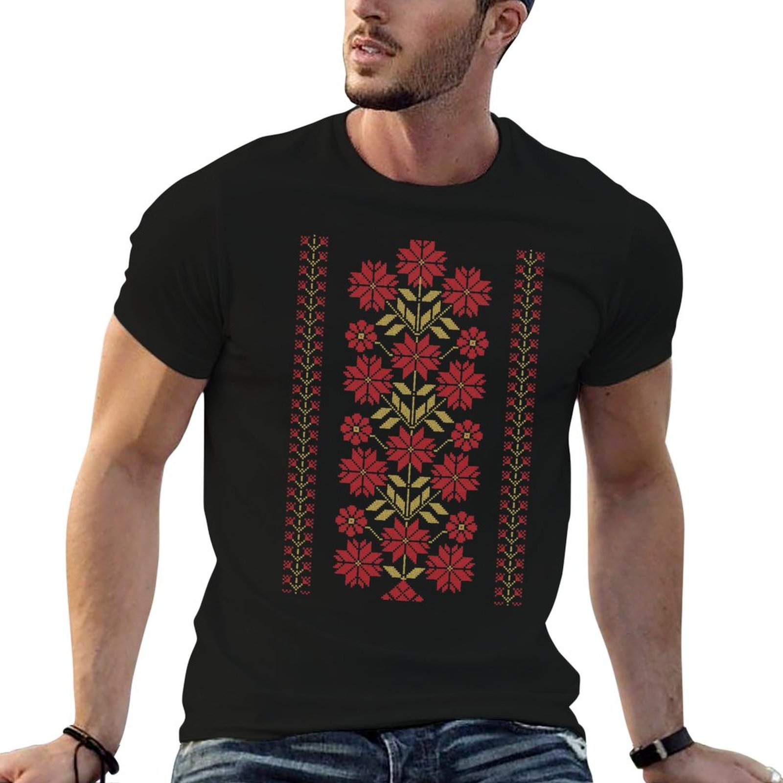 伝統的なタトリーズ刺繍花柄デザイン 9 レッドゴールド T  - Embroidery Design Patterns Flowers のレビューと価格