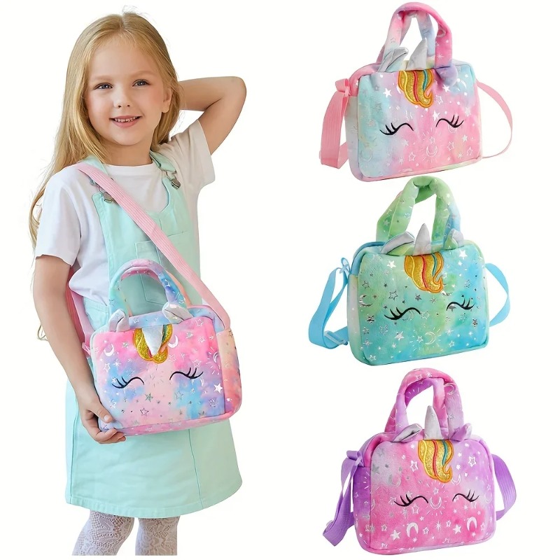 甘いユニコーンハンドバッグ女の子のための素敵な子供クロスボデ - Embroidery Love のレビューと価格