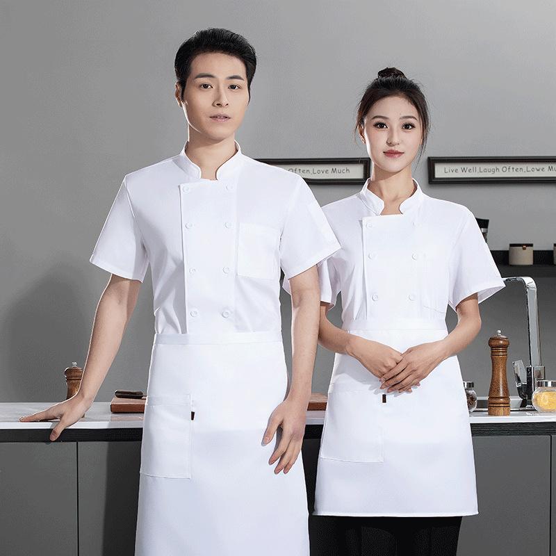 夏用ケータリング半袖通気性シェフユニフォーム作業服刺繍名入れ - Embroidery Kitchen のレビューと価格