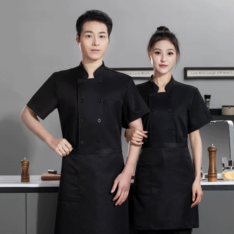 夏用ケータリング半袖通気性シェフユニフォーム作業服刺繍名入れ - Embroidery Kitchen のレビューと価格