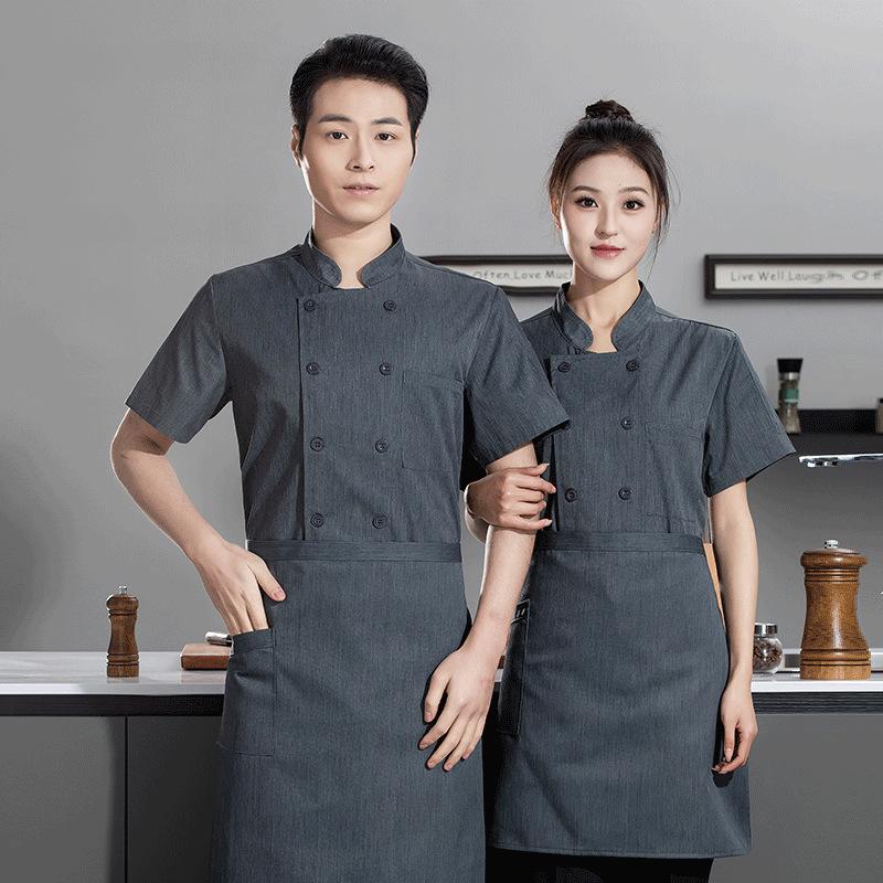 夏用ケータリング半袖通気性シェフユニフォーム作業服刺繍名入れ - Embroidery Kitchen のレビューと価格